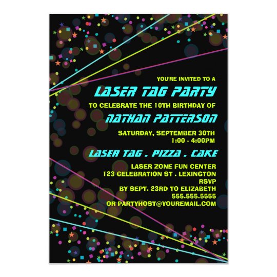 Laser Tag Party Invitations Uk 5