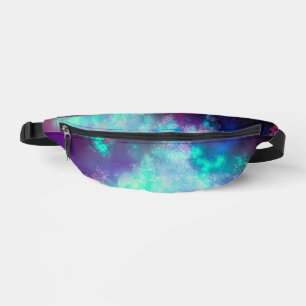 Neon Lights Night Sky  Bum Bags