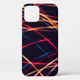 Neon lights texture with long exposure.abstract, a iPhone 12 case