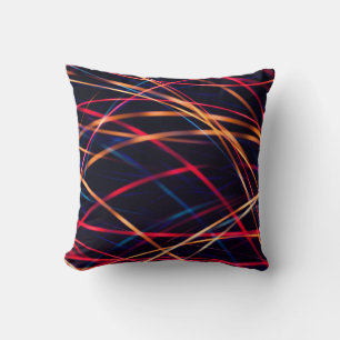 Neon lights texture with long exposure.abstract, a cushion