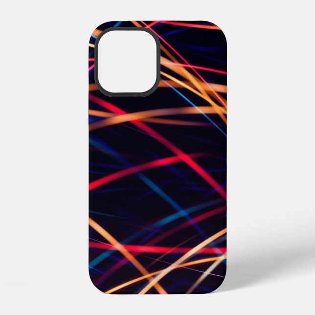 Neon lights texture with long exposure.abstract, a iPhone case (Back)