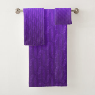 Neon lilac gradient.  bath towel set