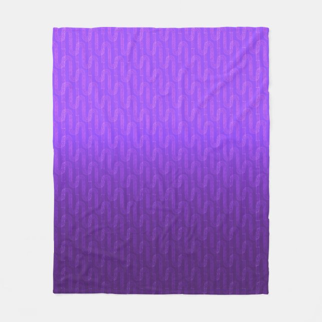 Neon lilac gradient.  fleece blanket (Front)