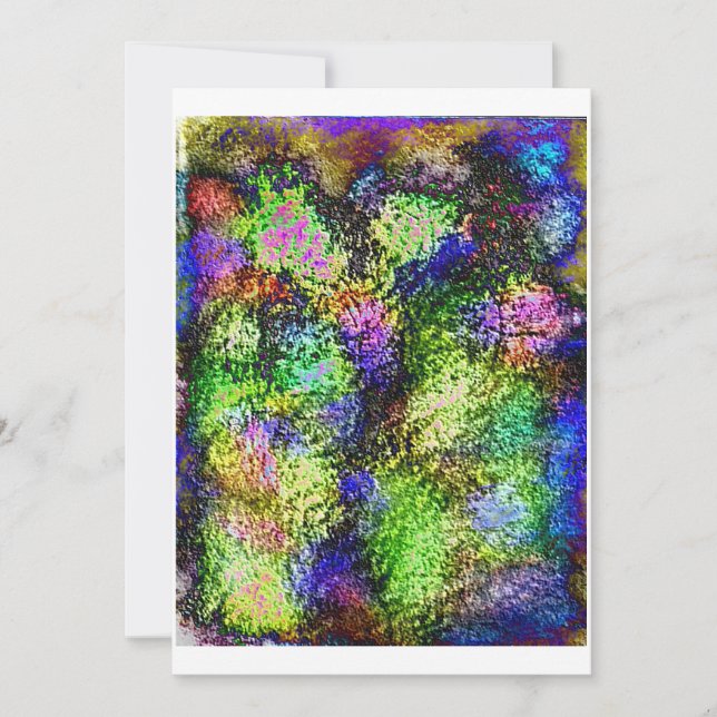 Neon Lilacs Invitations (Front)