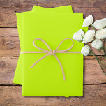 Neon Lime Yellow Solid Colour Classic | Elegant Wrapping Paper Sheet<br><div class="desc">Neon Lime Yellow Solid Colour | Neon Colours | Classic | Elegant | Trendy | Stylish | Professional Design</div>