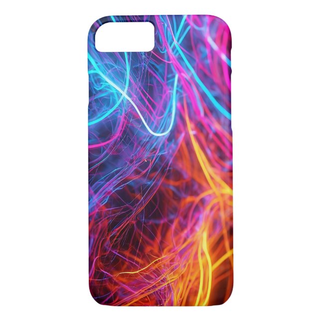 Neon Lines Case-Mate iPhone Case (Back)