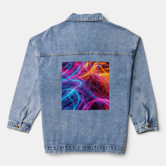 Neon Lines Denim Jacket