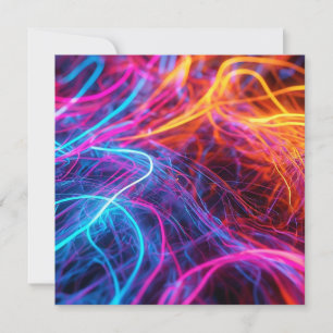 Neon Lines Invitation