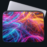 Neon Lines Laptop Sleeve<br><div class="desc">Artwork by Brady Arnold</div>