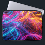 Neon Lines Laptop Sleeve<br><div class="desc">Artwork by Brady Arnold</div>