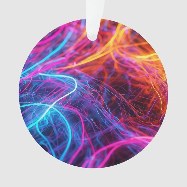 Neon Lines Ornament (Front)