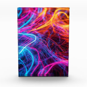 Neon Lines Photo Block