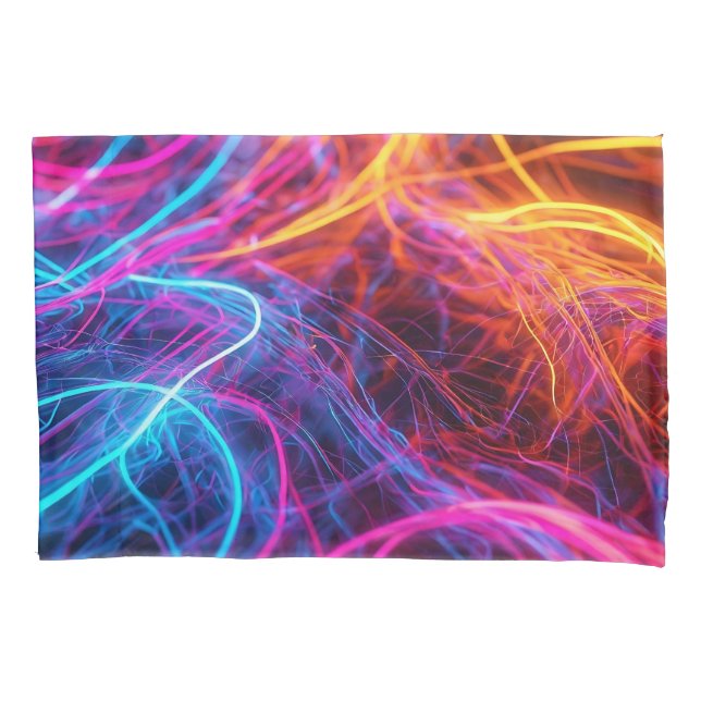 Neon Lines Pillowcase (Front)