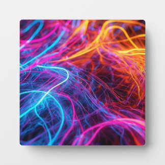 Neon Lines Plaque