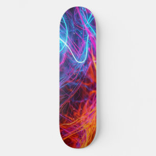 Neon Lines Skateboard