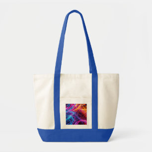 Neon Lines Tote Bag