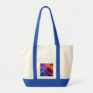 Neon Lines Tote Bag
