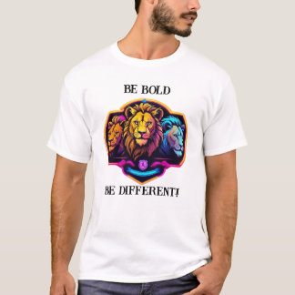 Neon Lion: Be Bold Be Different T-Shirt