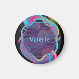 Neon Liquid Frame with Custom Name Magnet