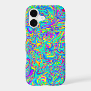 Neon Liquid Wet Paint Swirls