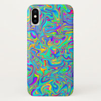 Neon Liquid Wet Paint Swirls