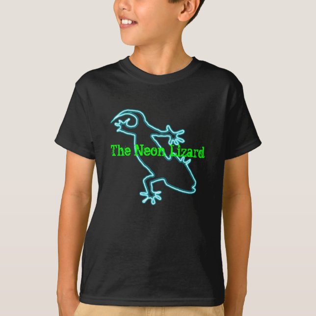 Neon lizard T-shirt (Front)