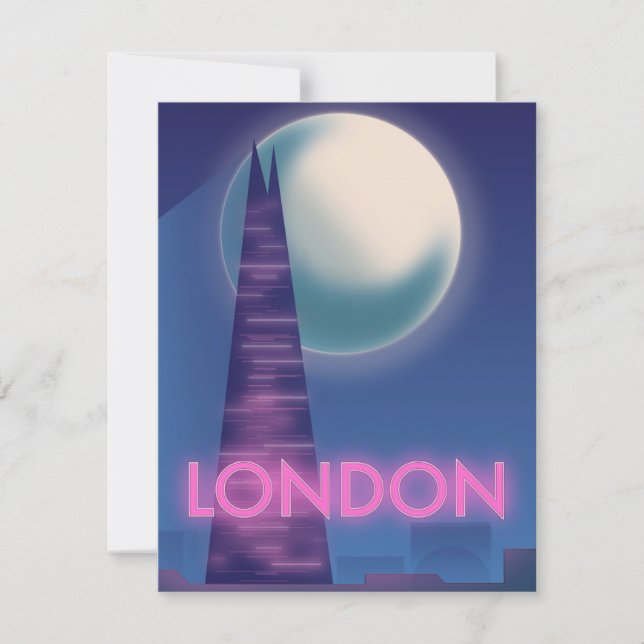Neon London travel poster (Front)