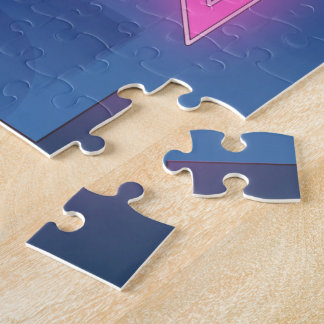 Neon London travel poster Jigsaw Puzzle