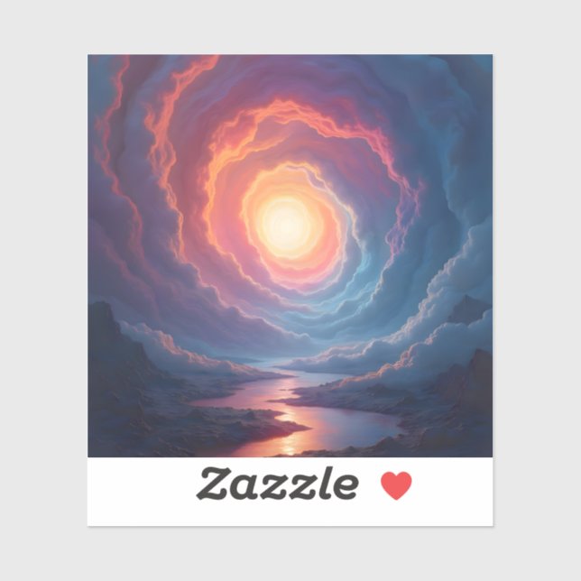 Neon Maelstrom – Ethereal Cloud Spiral Neon Square (Sheet)
