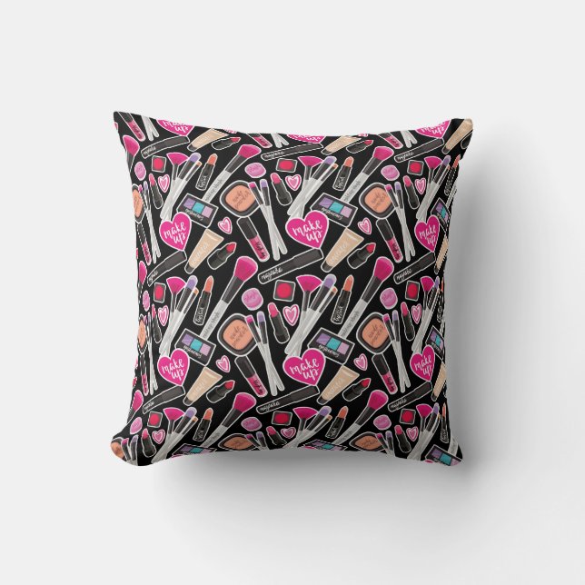 Neon Makeup Pattern Cushion (Front)