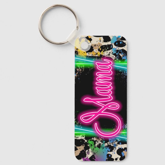 Neon mama key ring (Front)