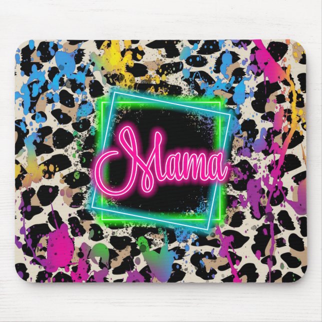 Neon mama mouse mat (Front)