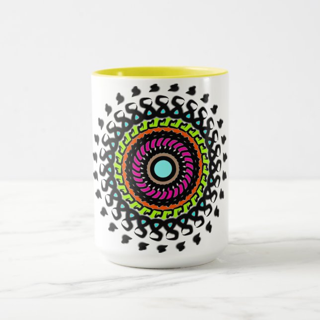 Neon Mandala Cup (Center)