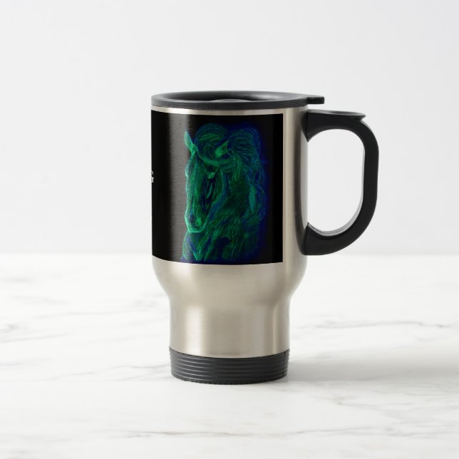 Neon Mane Travel Mug (Right)