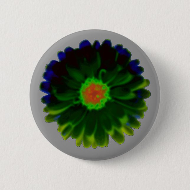 Neon Marigold Button (Front)