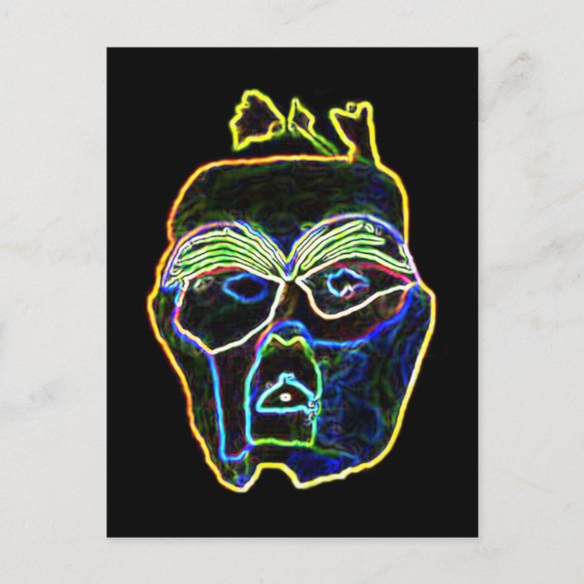 Neon Mask postcard (Front)