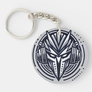 "Neon Mask Vibes: DJ Persona Logo". Key Ring