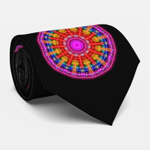 Neon Medallion Tie