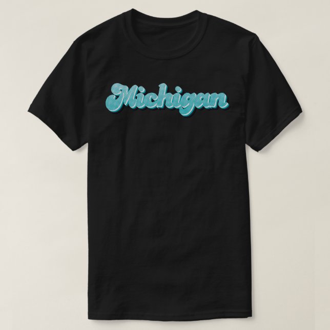 Neon Michigan T-Shirt (Design Front)