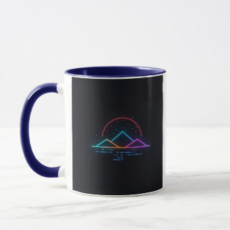 Neon Minimal Winter Aesthetic Design Mug