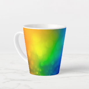 Neon Mist Rainbow Latte Mug