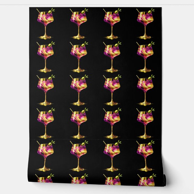 Neon Modern Party Time Collection Wallpaper (Unrolling)