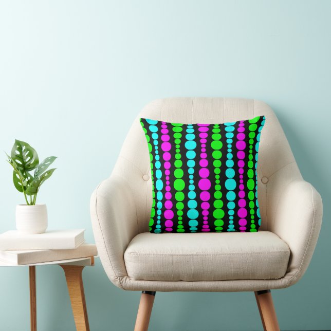Neon Modern Rectangles  Cushion (Chair)