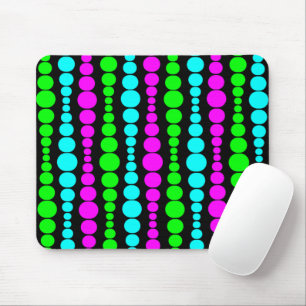 Neon Modern Rectangles  Mouse Mat