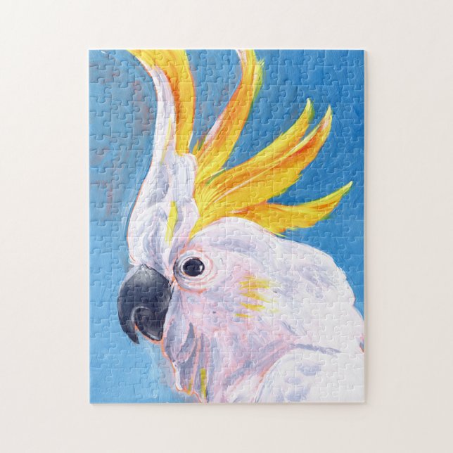Neon Mohawk - Cockatoo Jigsaw Puzzle (Vertical)