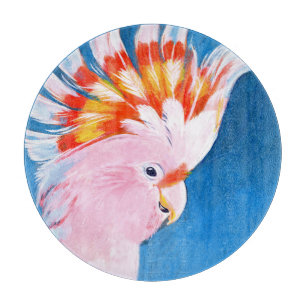 Neon Mohawk - Pink Cockatoo Cutting Board