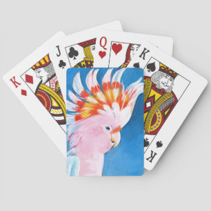 Neon Mohawk - Pink Cockatoo Playing Cards