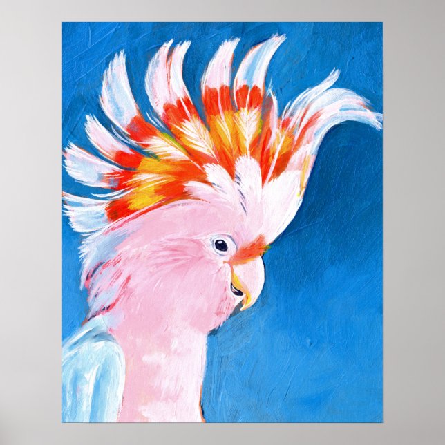 Neon Mohawk - Pink Cockatoo Poster (Front)