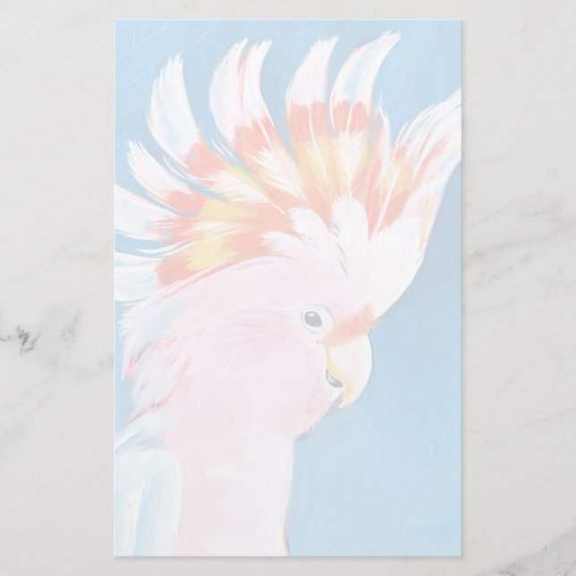 Neon Mohawk - Pink Cockatoo Stationery (Front)