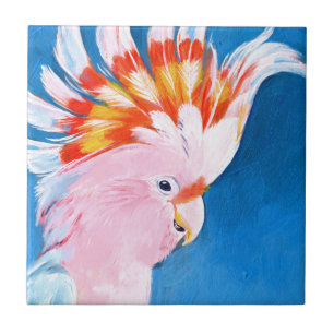 Neon Mohawk - Pink Cockatoo Tile